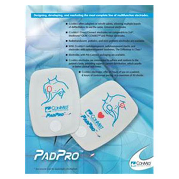Pad Defibrillator Zoll Adult 15x11cm Polymer Adhesive Gel 10/Bx